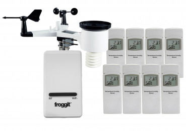 DP1500 Wi-Fi Weather Server USB Dongle incl. 8 x DP50/WH31A & WH3000SE All-in-One outdoor sensor